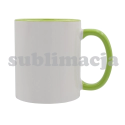 Kubek z powłoką sublimacyjną Gaeta 330 ml, jasnozielony