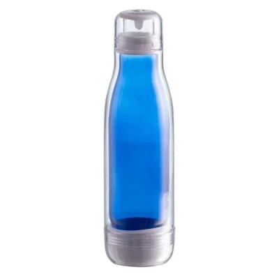 Butelka szklana z osłoną Smart 520 ml - niebieski