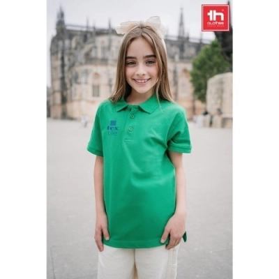 THC ADAM KIDS. Bawełniana koszulka polo z krótkim rękawem dla dzieci (unisex)
