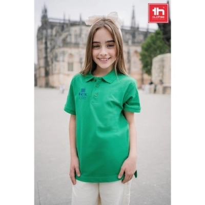 THC ADAM KIDS. Bawełniana koszulka polo z krótkim rękawem dla dzieci (unisex)