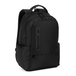 BOSTON SOLID. Plecak na laptopa (17") z nylonu 150D z 2 wyściełanymi przegrodami
