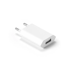 WOESE. Zasilacz USB-A 5W z ABS pochodzącego z recyklingu (100% rABS)